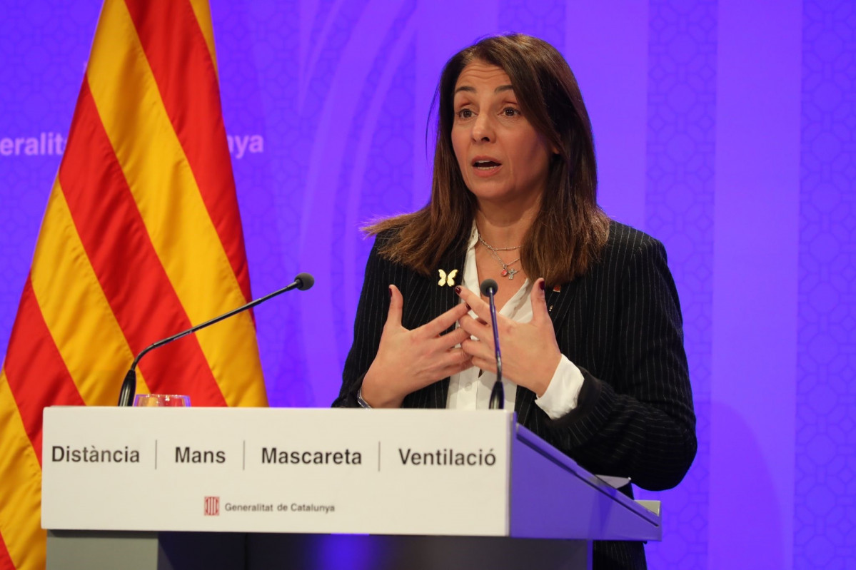 La consellera de Presidència i portaveu de la Generalitat, Meritxell Budó.