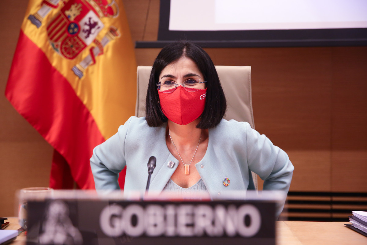 La ministra de Sanitat, Carolina Darias, a la Comissió de Sanitat de Congrés aquest 25 de març