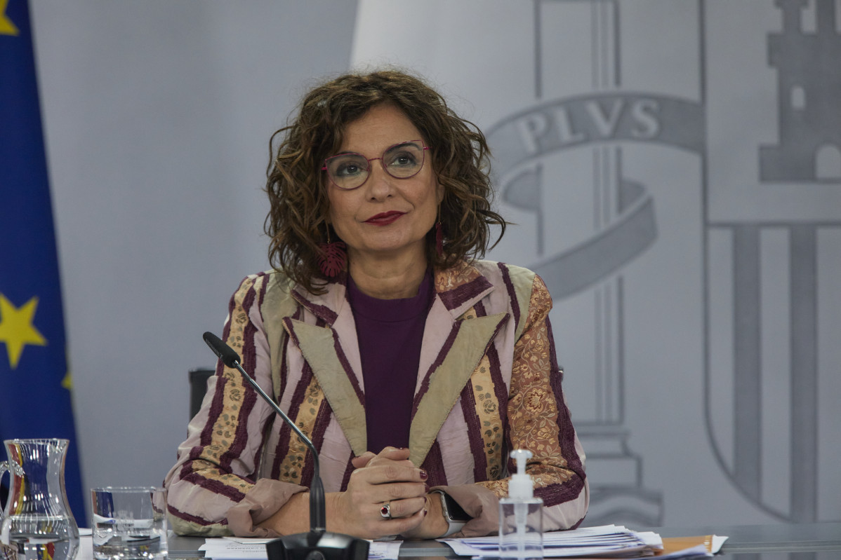 La ministra d'Hisenda i portaveu de Govern, María Jesús Montero.