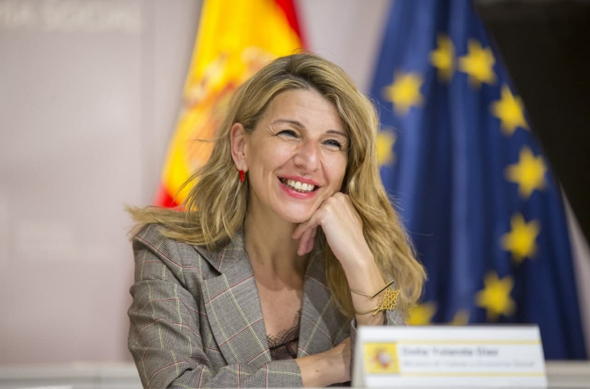 La ministra de Treball i Economia Social, Yolanda Díaz.