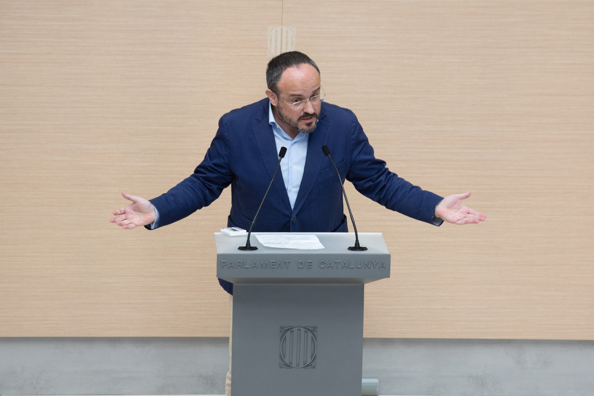 Alejandro Fernández (PP) en la segona volta de el ple d'investidura de Pere Aragonès (ERC).