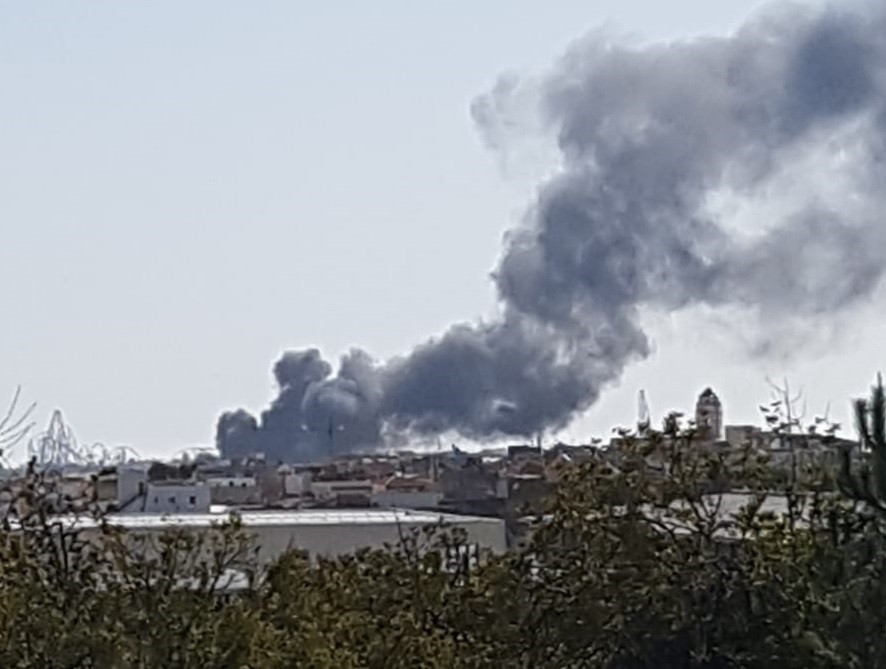 Incendi a l'empresa Elix Polímers a la Canonja (Tarragona).