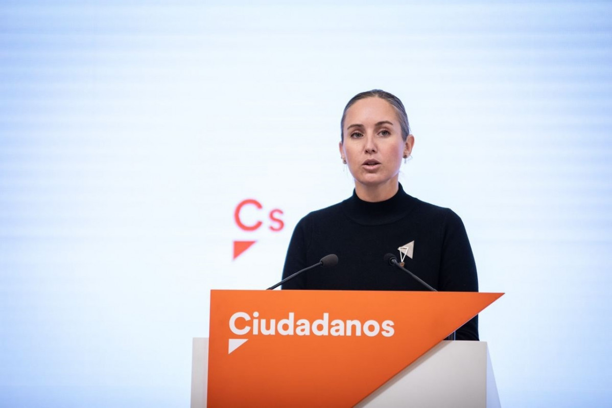 Arxiu - La portaveu adjunta de l'executiva nacional de Ciutadans, Melissa Rodríguez, en una roda de premsa a la seu de el partit.