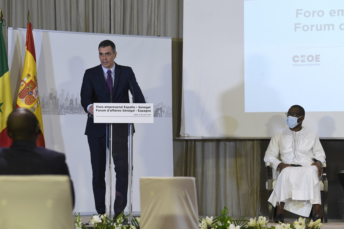 El president de Govern, Pedro Sánchez, al Senegal