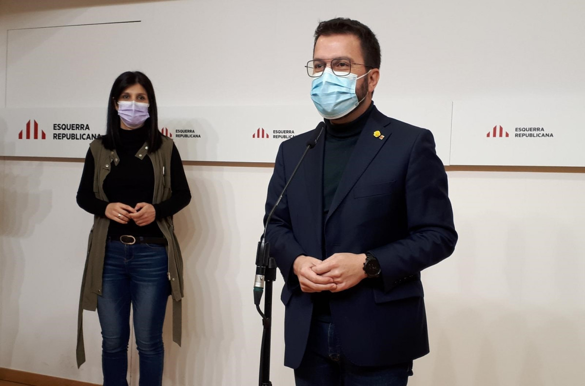 El candidato de ERC a la Presidencia de la Generalitat, Pere Aragonès