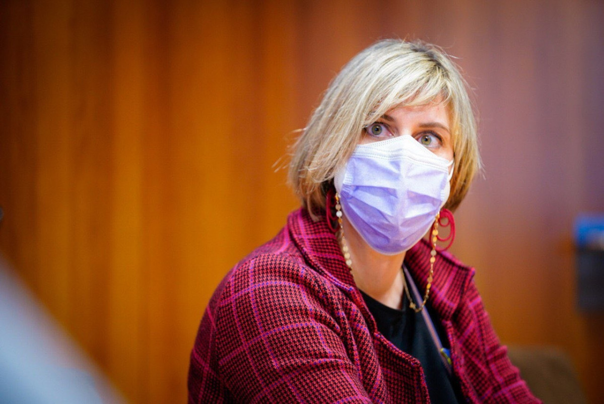 Arxiu - Arxiu - La consellera de Salut de la Generalitat en funcions, Alba Vergés, en una visita a l'Hospital Clínic de Barcelona.
