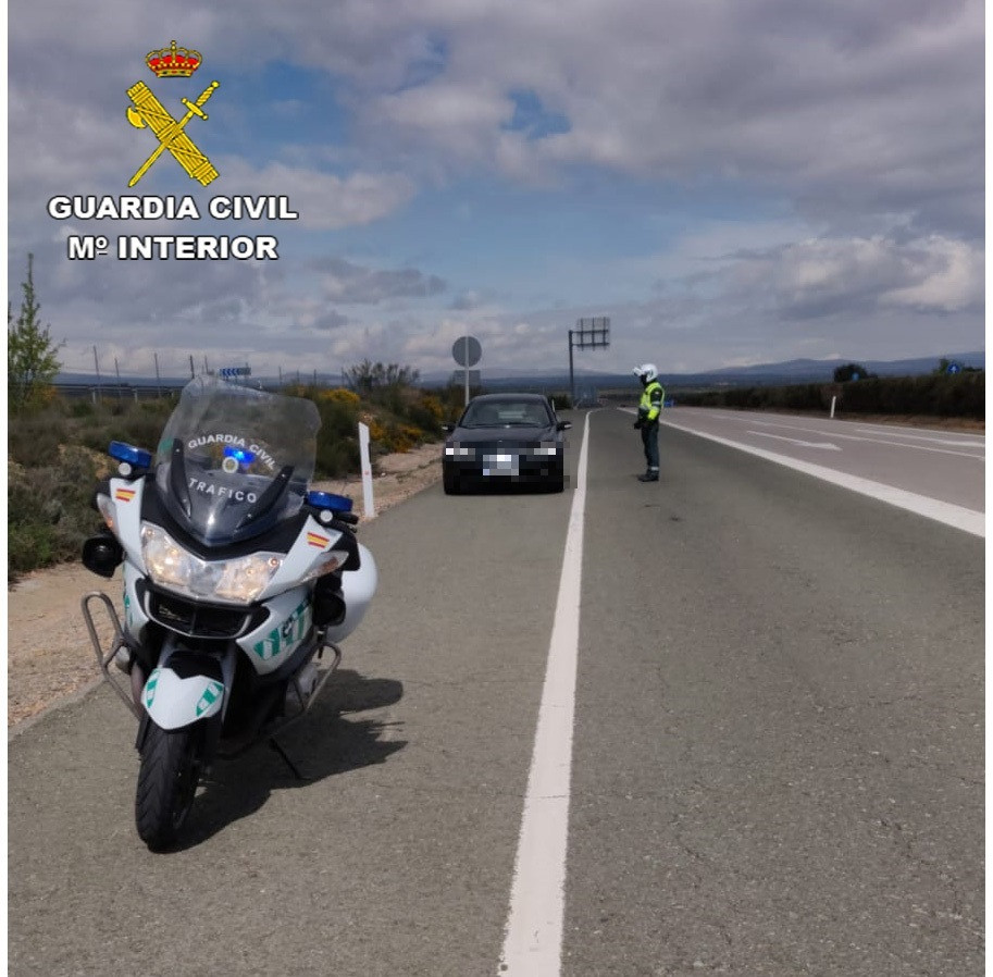 Investiguen un conductor per circular a 130 quilòmetres per hora quan havia d'anar a 40, a l'A-23, a Calamocha (Terol).