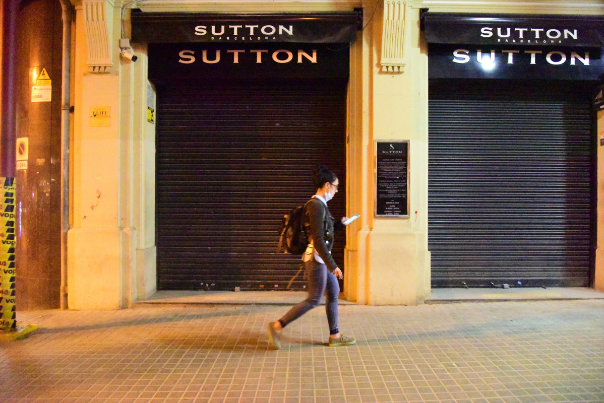 Una discoteca tancada a Barcelona,