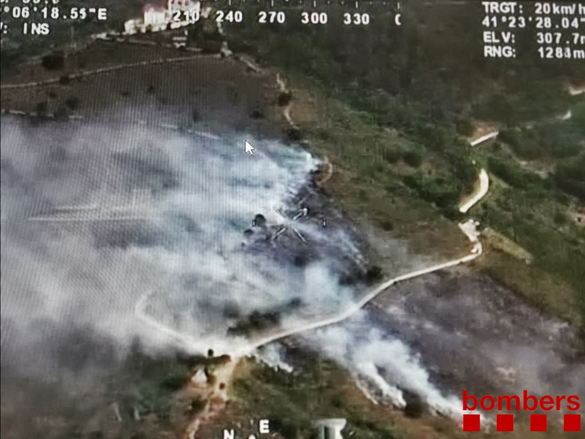 EuropaPress 3665924 imatge incendi collserola barcelona