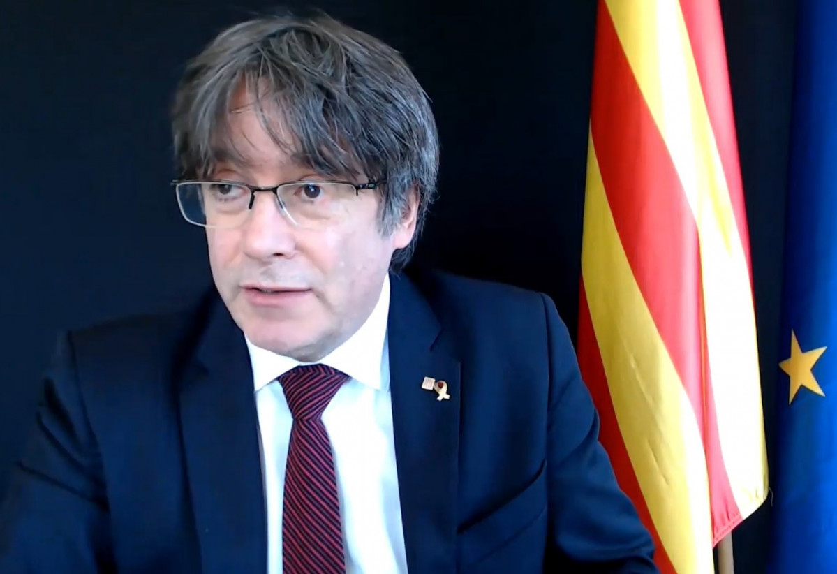 L'expresident de la Generalitat Carles Puigdemont presenta l'audiollibre 'Els dies clau' (Penguin Random House).