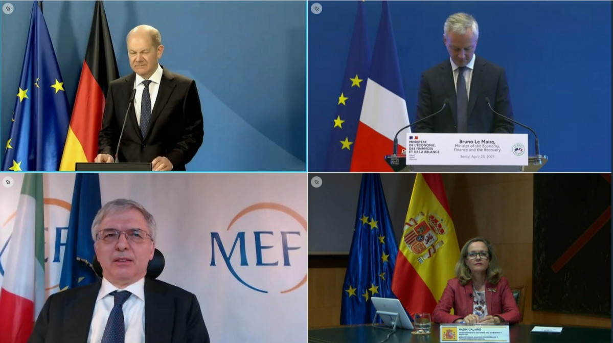 Arxiu - Acte compartit dels ministres econòmics d'Alemanya, França, Itàlia i Espanya