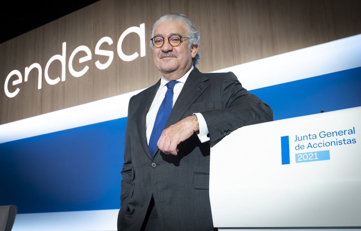 El conseller delegat d'Endesa, José Bogas, en la junta general d'accionistes de 2021