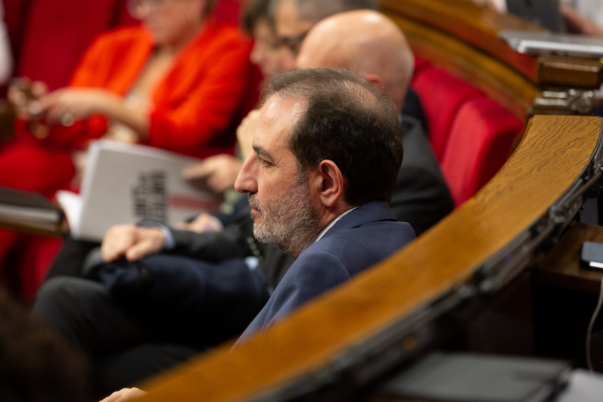 El diputat d'Units per Avancar al Parlament de Catalunya Ramon Espadaler, durant una sessió plenària
