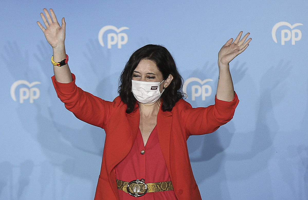 La presidenta de la Comunitat de Madrid i candidata a la reelecció pel PP, Isabel Díaz Ayuso.