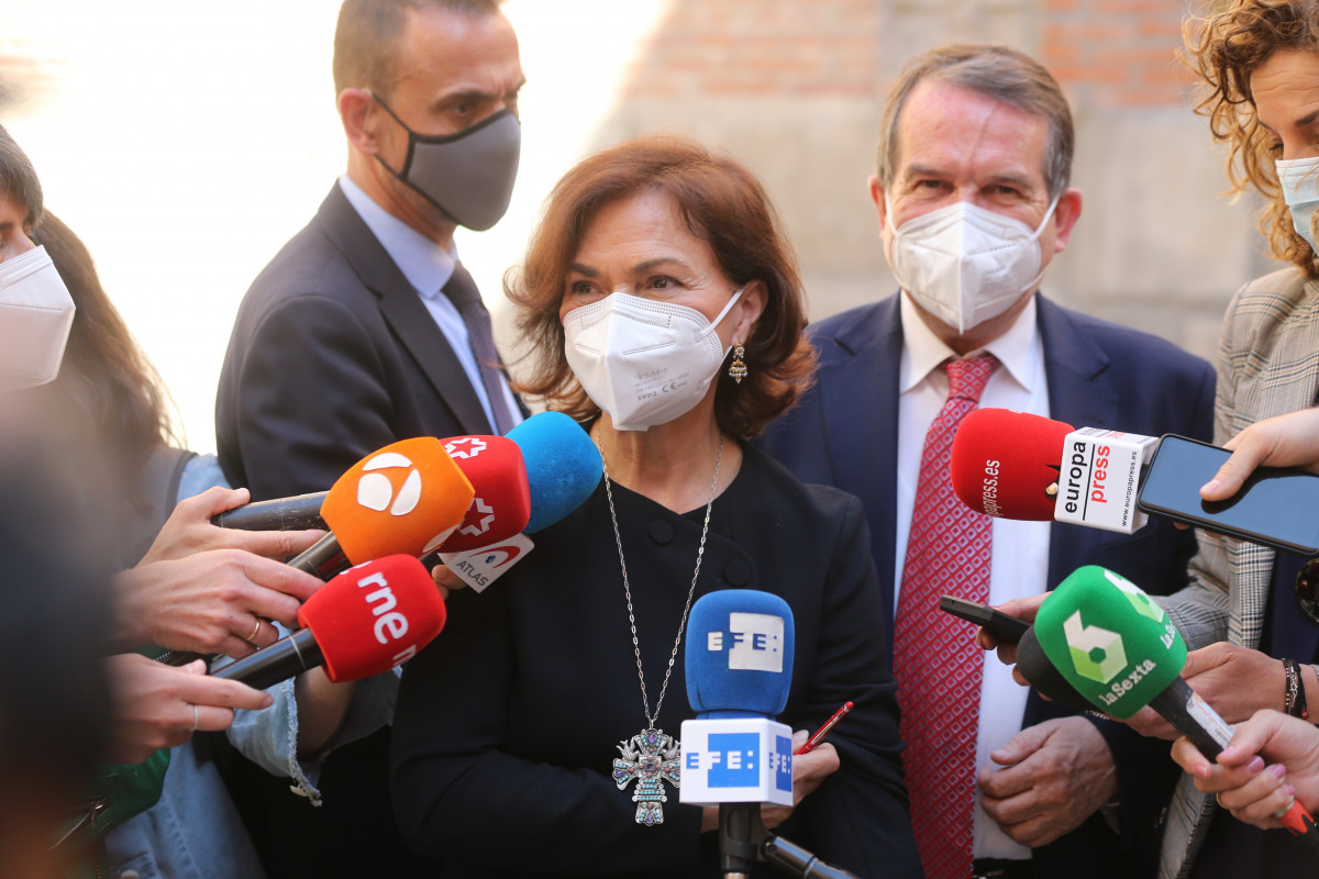 La vicepresidenta primera del Gobierno, Carmen Calvo