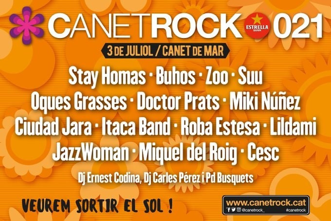 Cartell de l'Canet Rock 2021