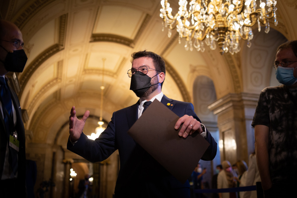El candidat d'ERC a la Presidència de la Generalitat, Pere Aragonès.