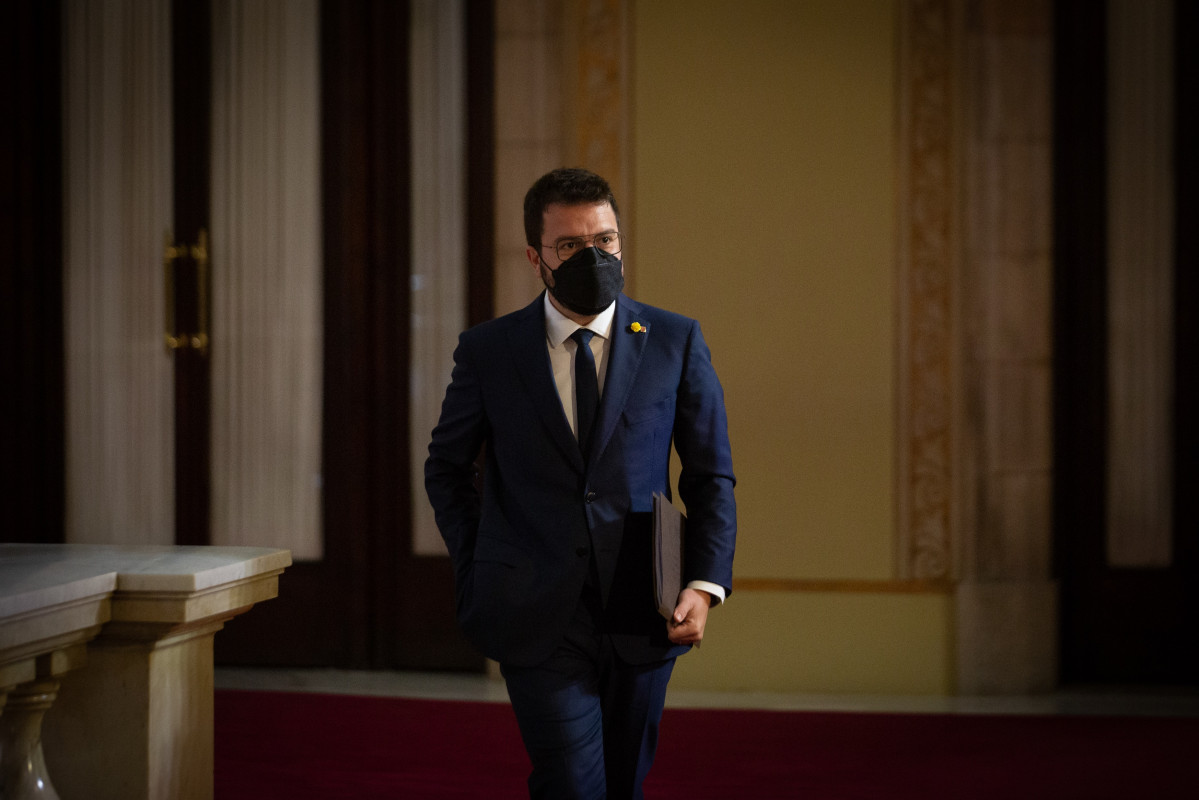 Arxiu - El president de la Generalitat, Pere Aragonès.