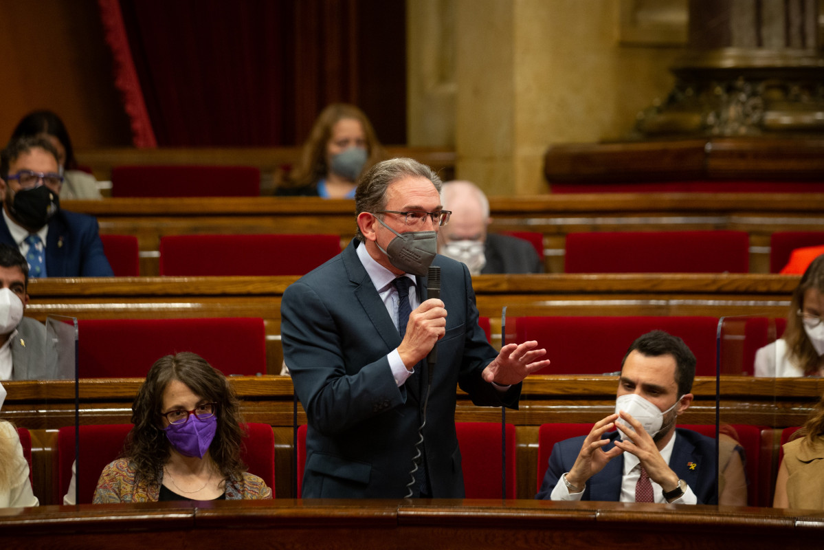 El conseller d'Economia de la Generalitat, Jaume Giró, a la primera Sessió de control a Govern.