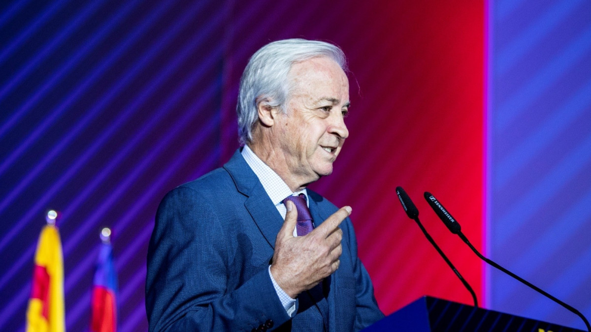Carles Tusquets, president de la Comissió Gestora de l'FC Barcelona que ha de convocar eleccions després de la dimissió en bloc de la Junta Directiva presidida per Josep Maria Bartomeu