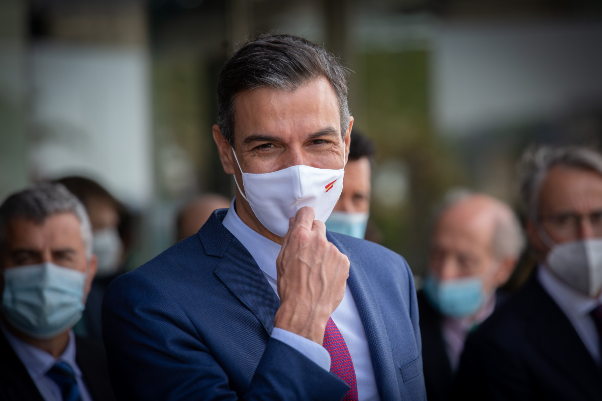 El president de la Generalitat, Pedro Sánchez, a su arribada a la tercera Sessió de la XXXVI Reunió de l'Cercle d'Economia, a 18 de juny de 2021, a Barcelona