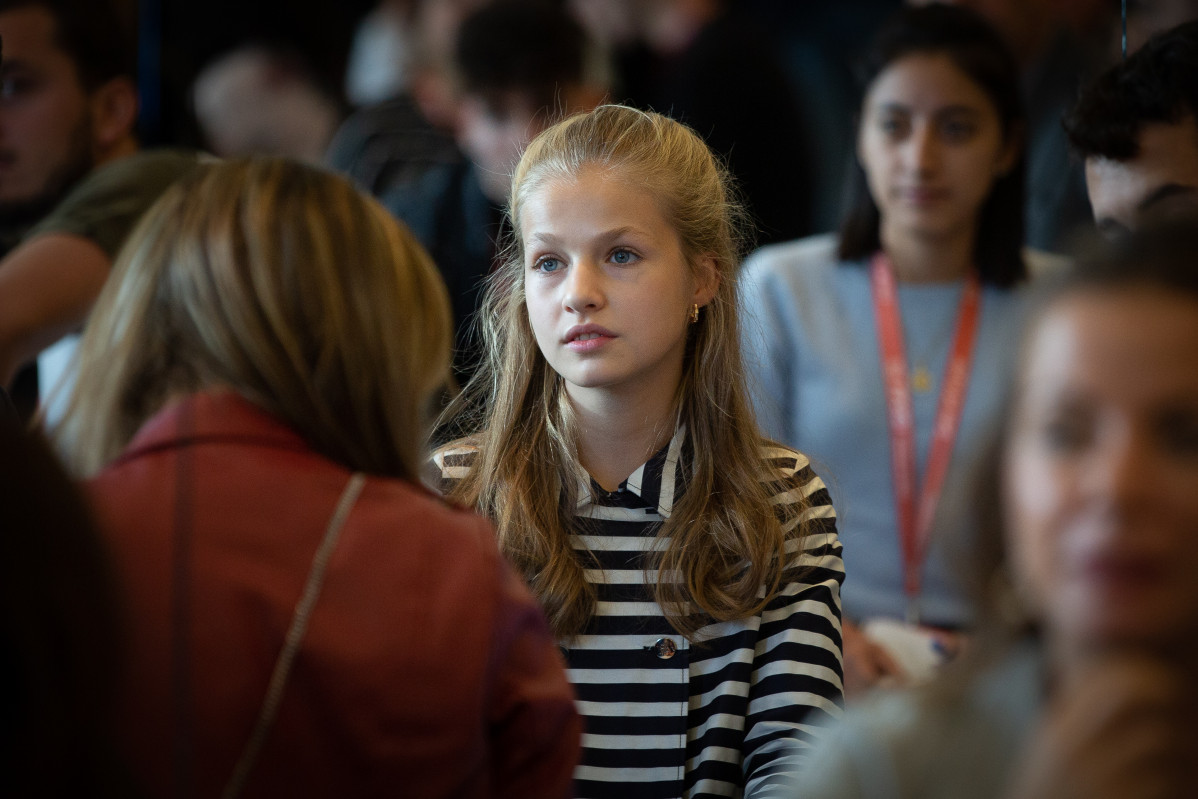 La princesa Elionor en un dels tallers de la jornada 'El talent Atreu el talent' al X Aniversari de la Fundació Princesa de Girona, 5 de novembre de l'2019.