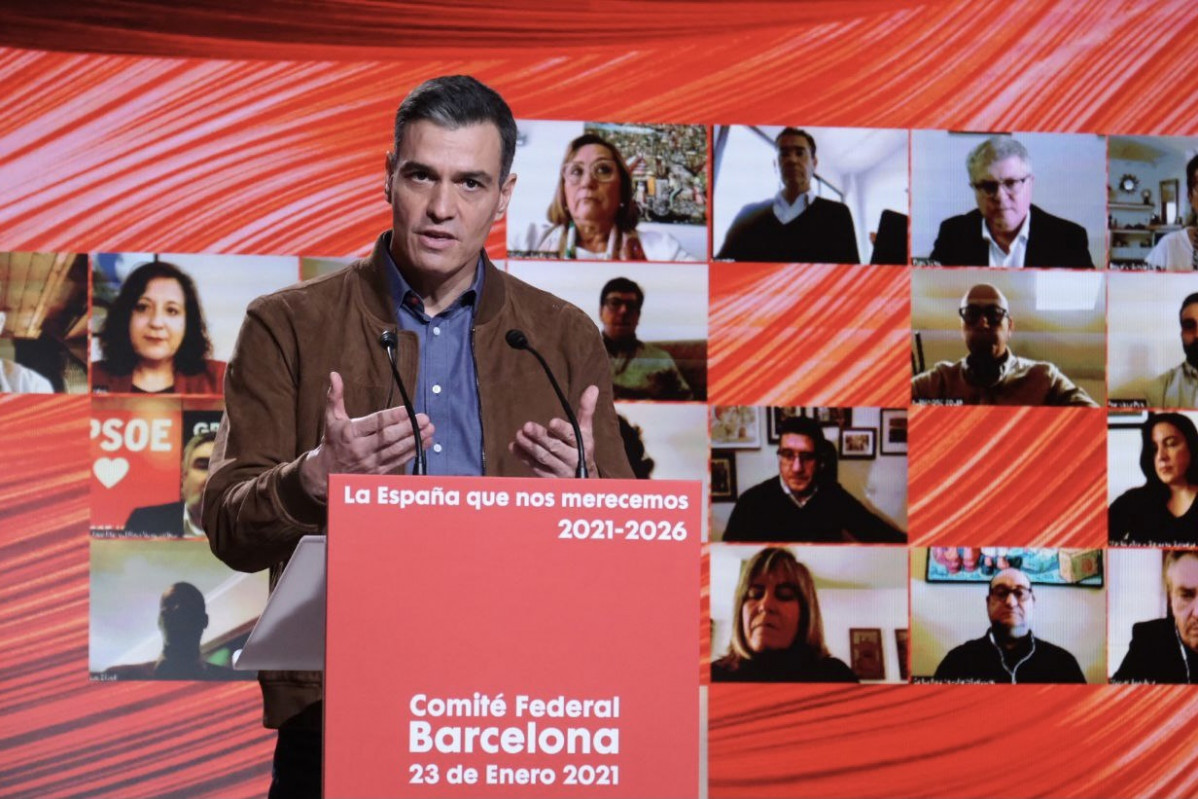 Arxiu - El president de Govern i secretari general de PSOE, Pedro Sánchez, al Comitè Federal de el 23 de gener a Barcelona