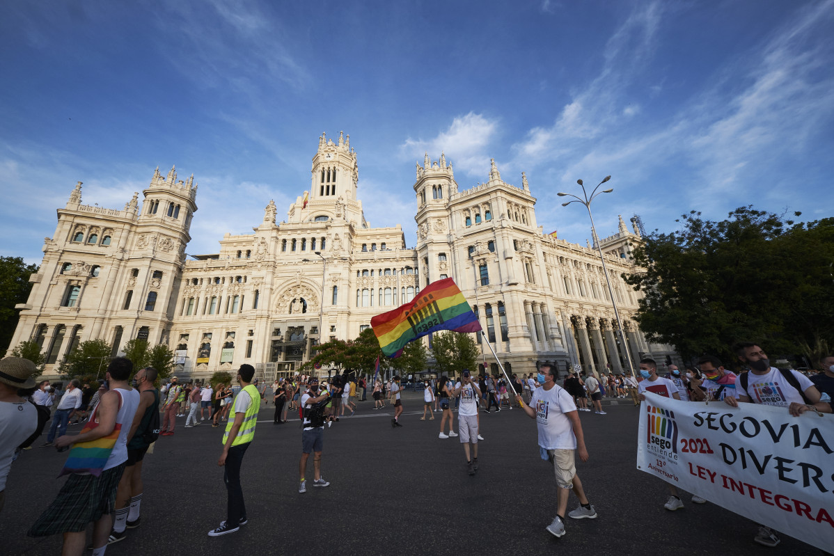 Manifestació de l'Orgull LGTBI, a 3 de juliol de 2021, a Madrid (Espanya).