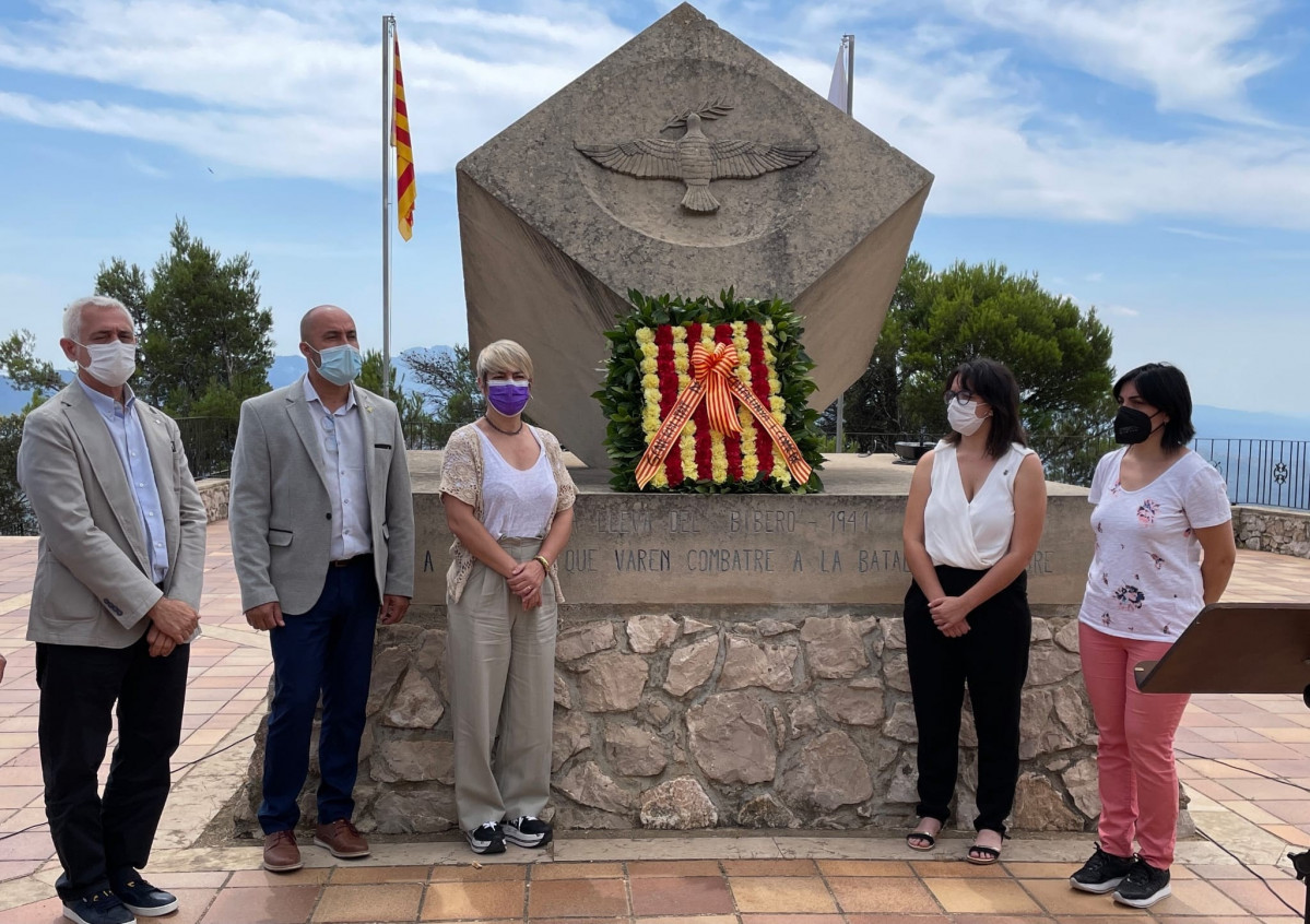 La consellera de Justicia de la Generalitat, Lourdes Ciuró, en el acto para recordar la Batalla del Ebro.