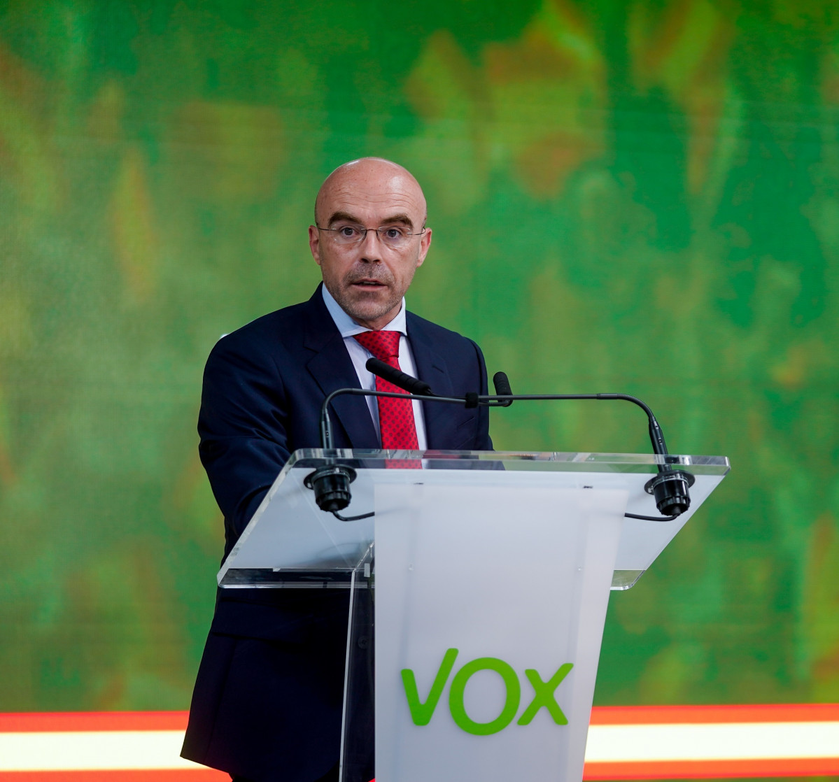 El portaveu de l'Comitè d'Acció Política i eurodiputat, Jorge Buxadé.