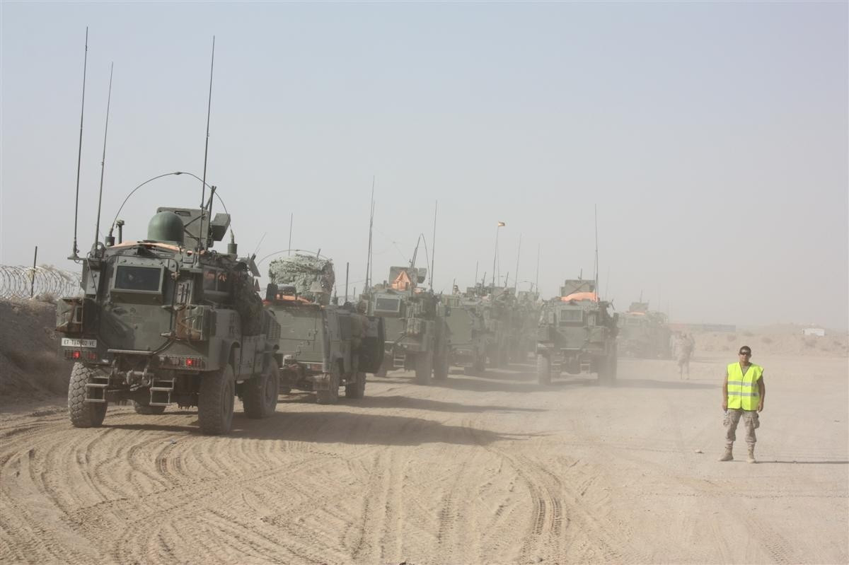 Arxiu - Comboi espanyol la base de Qala-i-Naw (Afganistan) el 2013