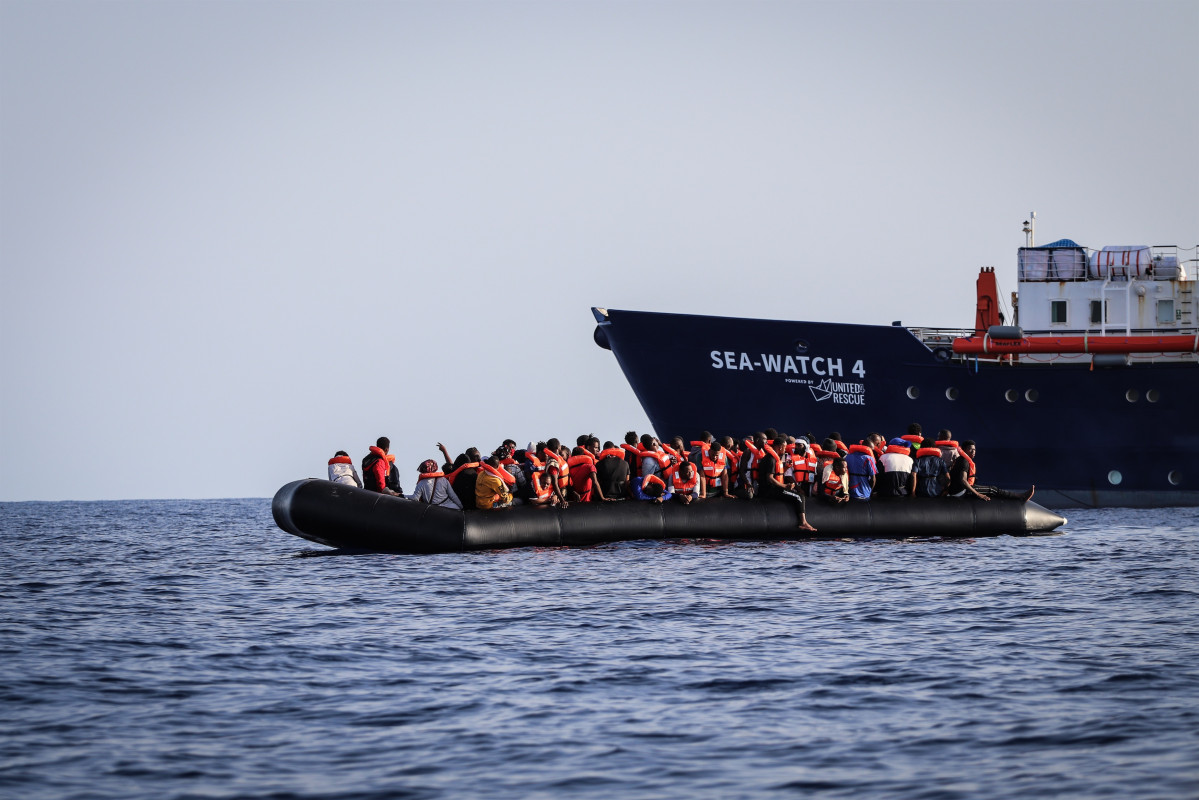 Migrants rescatats pel vaixell 'Sigui Watch 4'