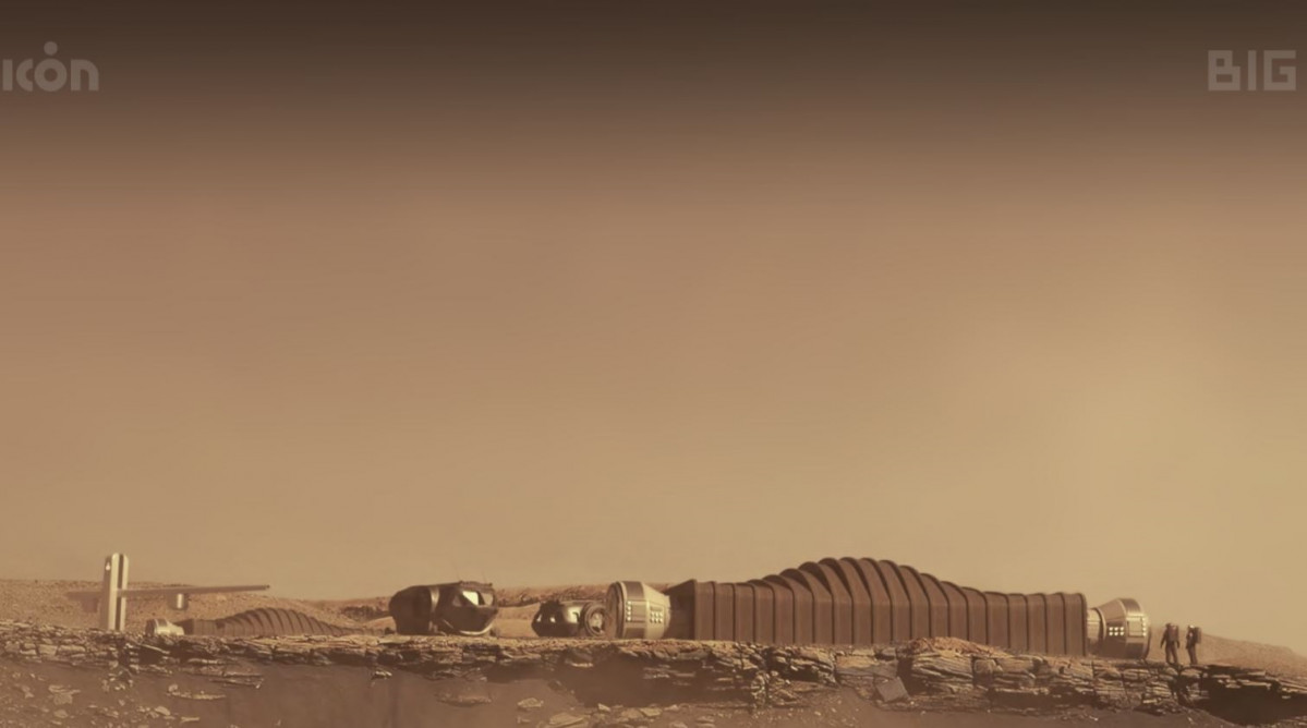 Representació visual en Mart de l'concpeto Mars Dune Alpha