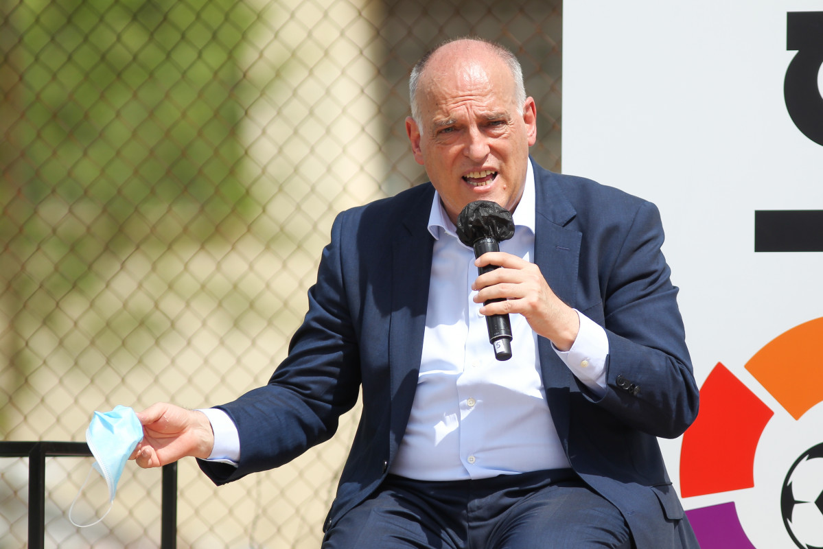 Arxiu - El president de Laliga, Javier Tebas.