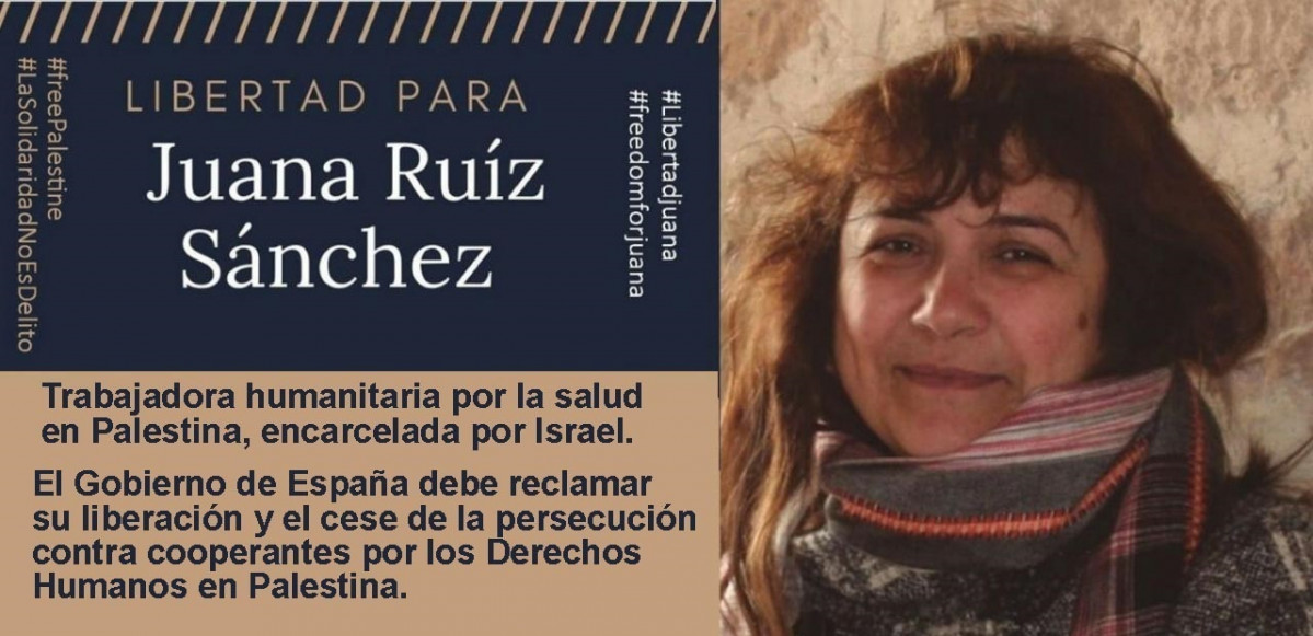 Juana Ruiz Sánchez, cooperant espanyola detinguda a Israel