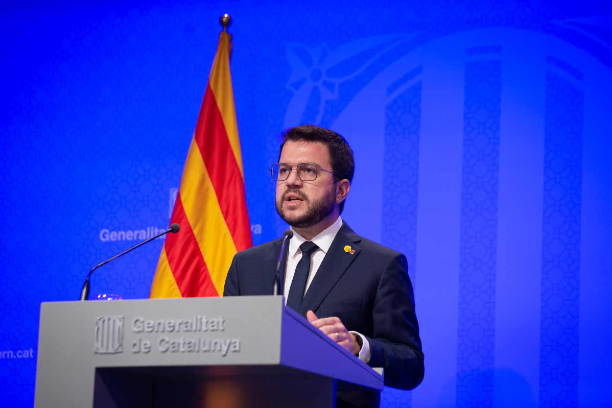 El president de la Generalitat, Pere Aragonès
