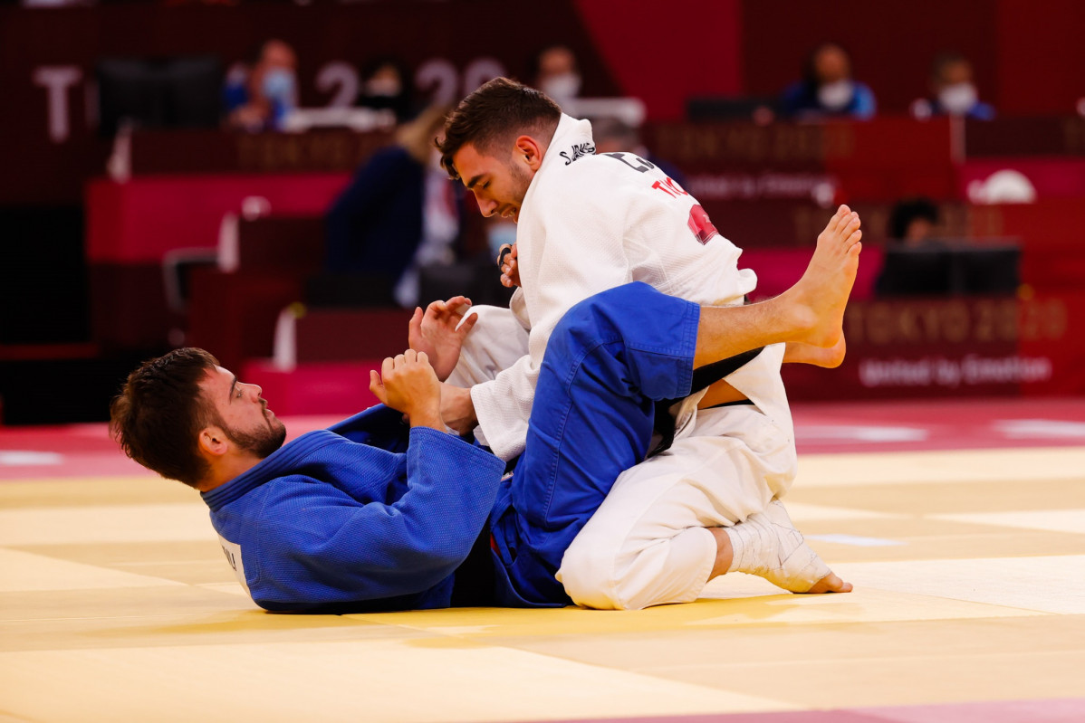 El judoka espanyol Sergio Ibáñez durant la seva participació en els Jocs Paralímpics de Tòquio