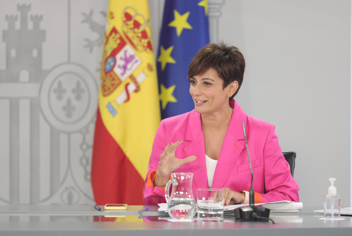 La ministra Portaveu, Isabel Rodríguez, compareix després de la reunió de Consell de Ministres, a 7 de setembre de 2021, a Madrid (Espanya).