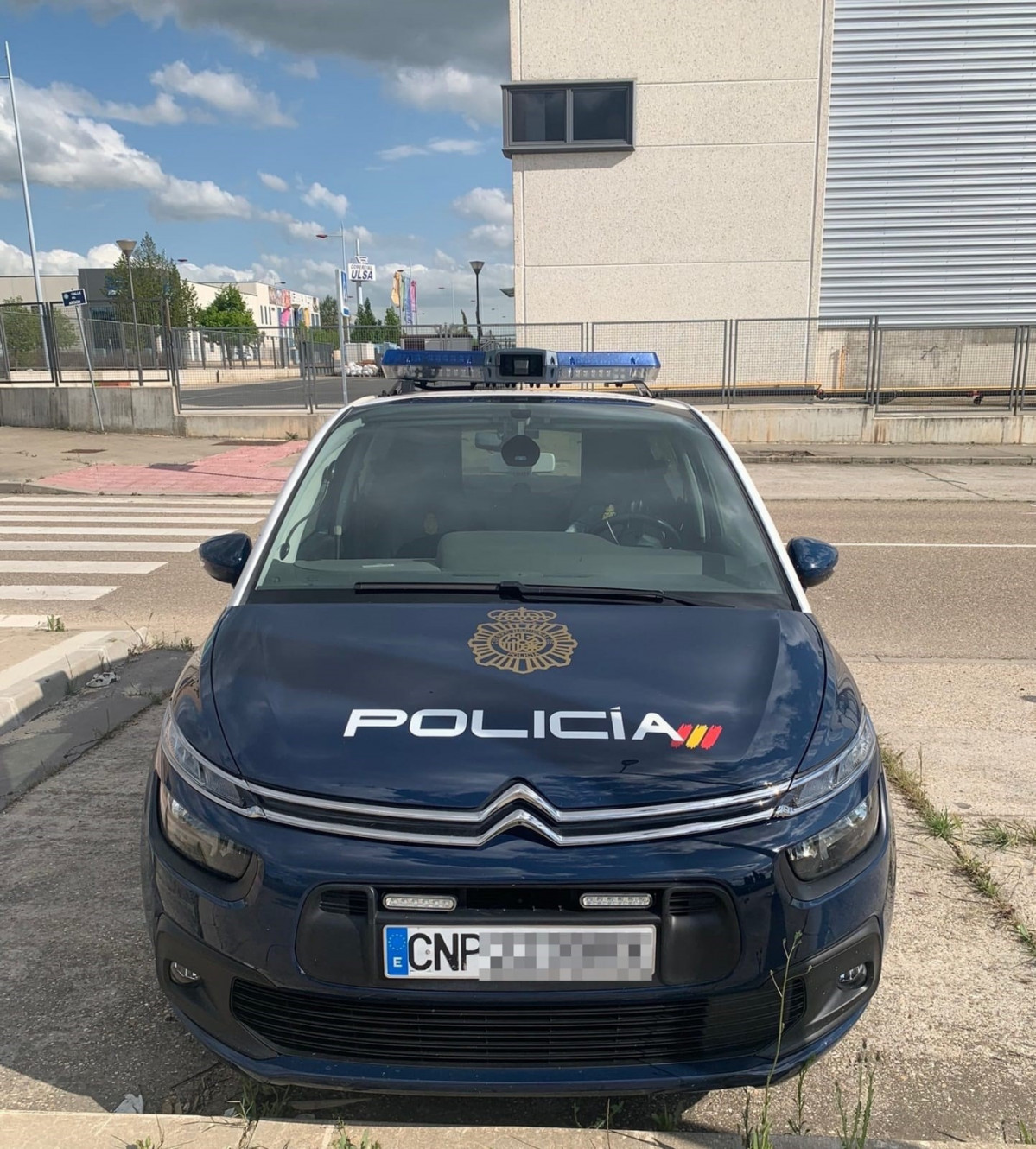 Vehicle patrulla de la Policia Nacional de Valladolid.