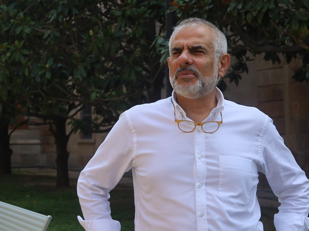 El líder de C a Catalunya, Carlos Carrizosa, en una entrevista d'Europa Press.