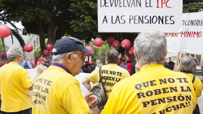 Grup de pensionistes en una de les manifestacions del col·lectiu.