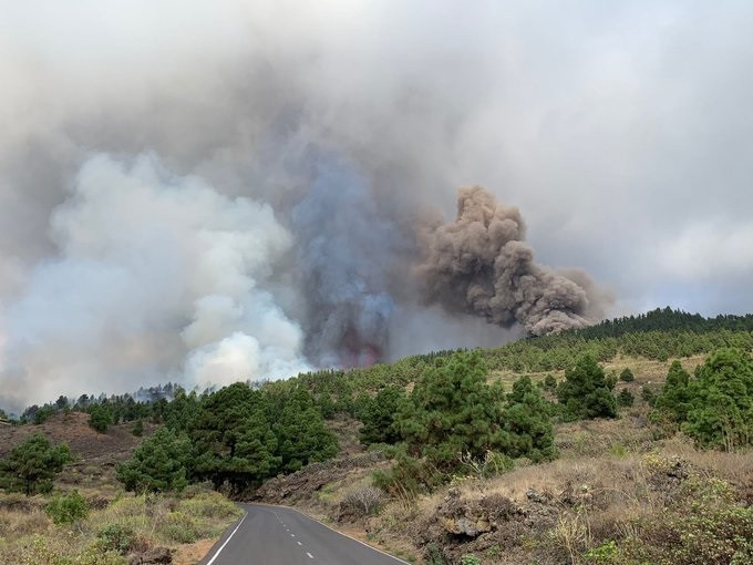 Erupció volcànica a l'illa de la Palma
