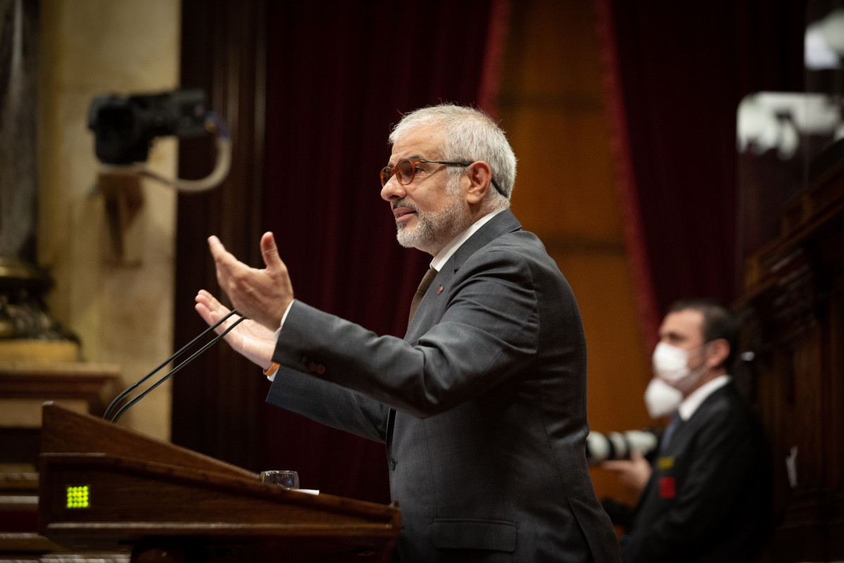 El líder de Cs a Catalunya, Carlos Carrizosa, en el Debat de Política General al Parlament, el 29 de setembre de 2021.
