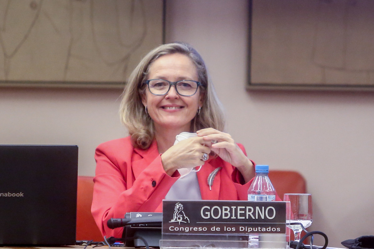 La vicepresidenta primera de Govern i ministra d'Afers Econòmics i Transformació Digital, Nadia Calviño