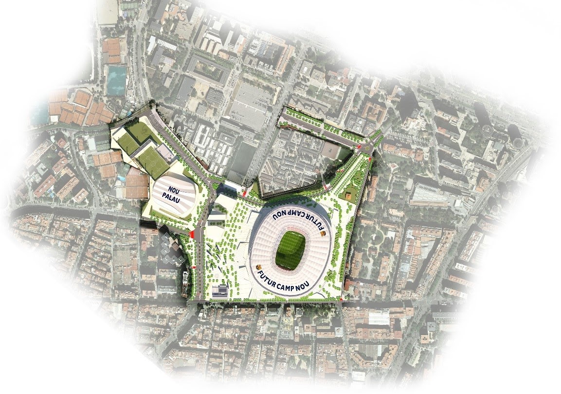 Arxiu - Mapa de el futur Espai Barça (ARXIU)