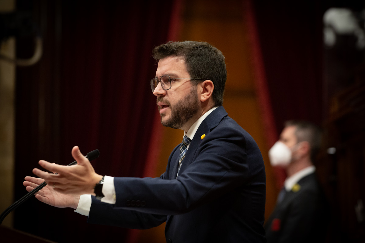 El president de la Generalitat, Pere Aragonès en una foto d'arxiu