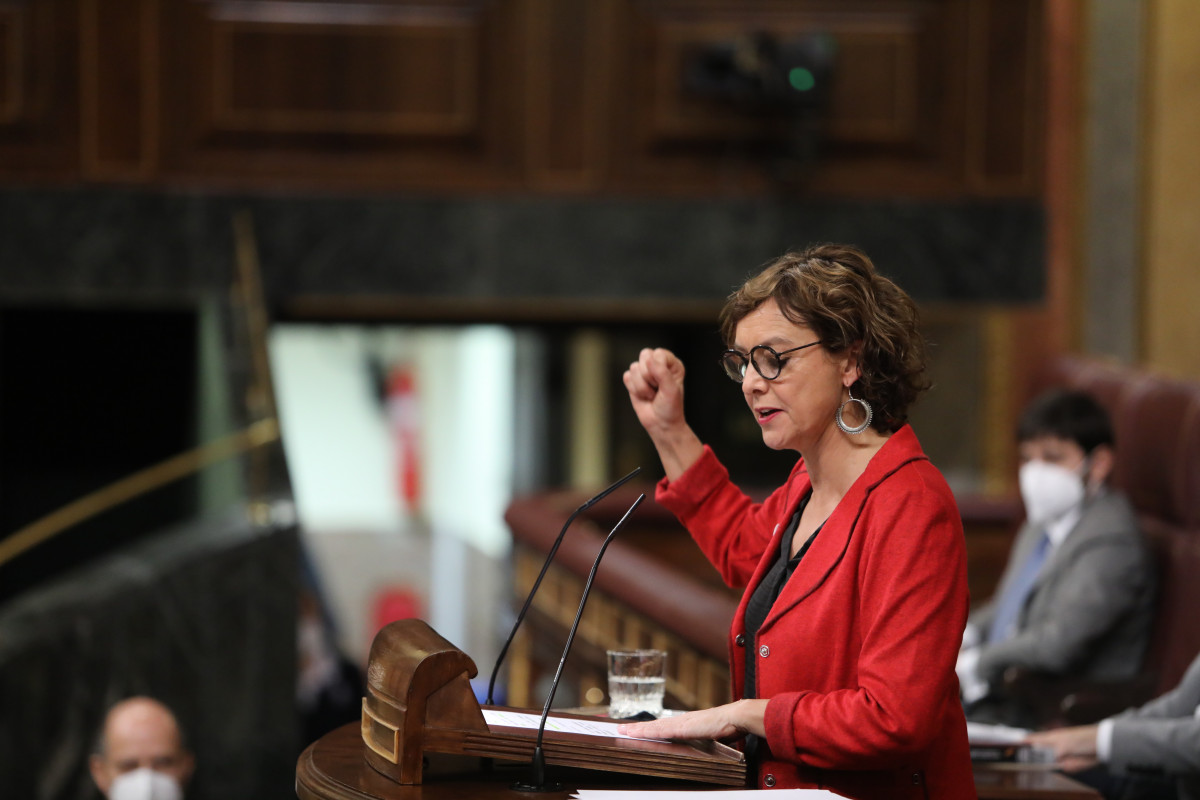 Arxiu - La diputada d'ERC Montserrat Bassa intervé en una sessió plenària al Congrés dels Diputats