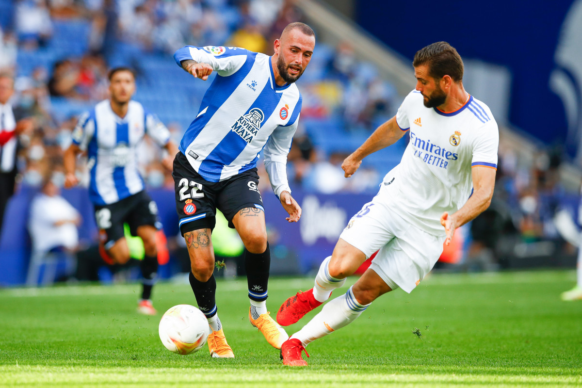Nacho Fernández i Aleix Vidal a l'Espanyol-Reial Madrid de la vuitena jornada a la Lliga Santander