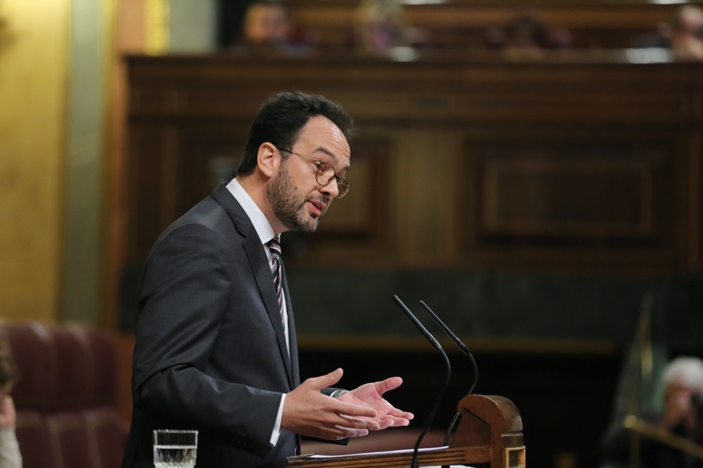 Arxiu - L'exportaveu de el grup socialista al Congrso dels Diputats, Antonio Hernando, en una imatge d'arxiu.