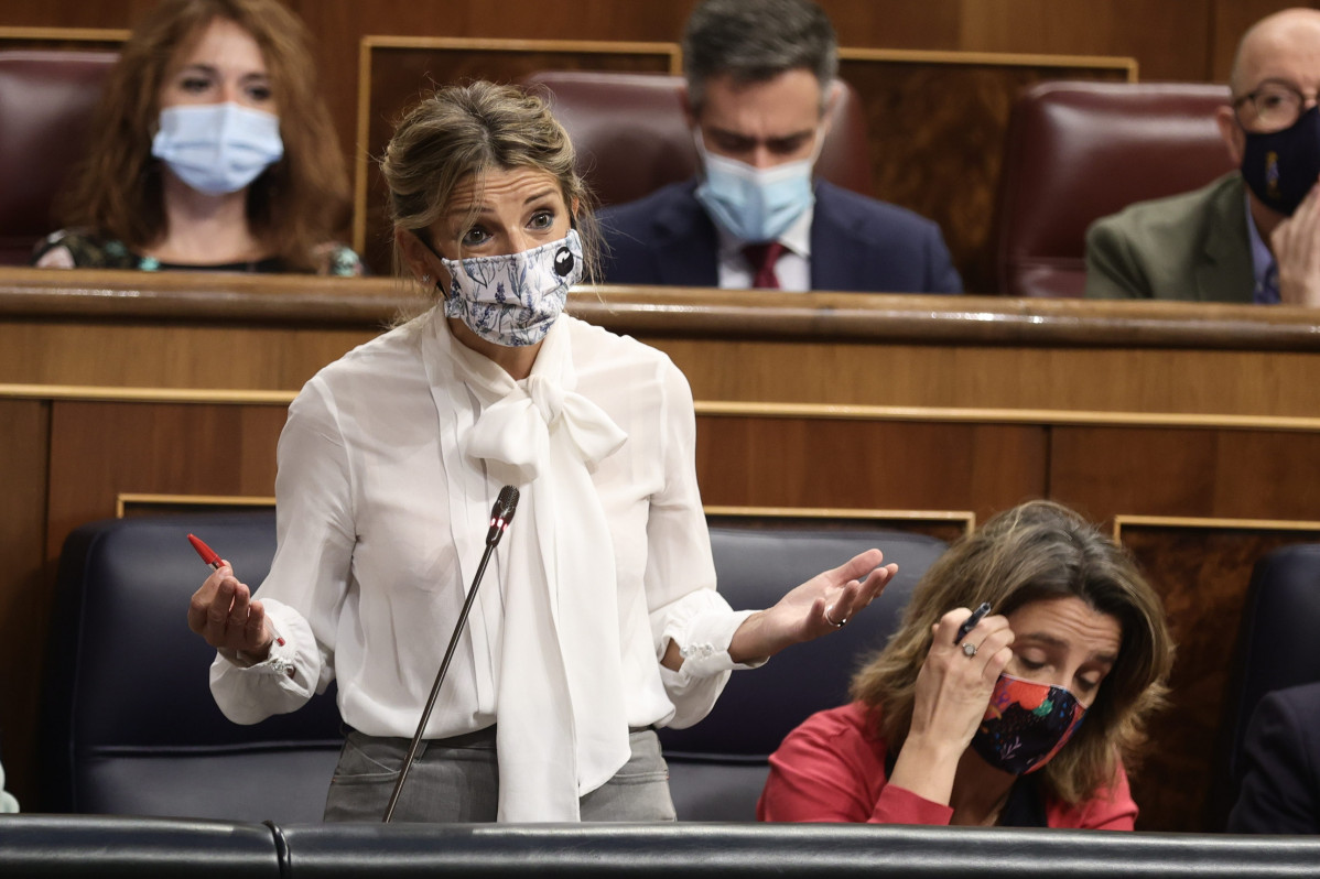 La vicepresidenta segona de Govern i ministra de Treball, Yolanda Díaz, en una imatge d'arxiu.